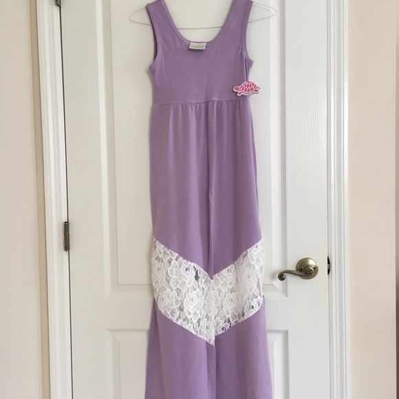 Nwt Lolly WOLLY Doodle lace insert maxi dress  xs - Picture 1 of 7